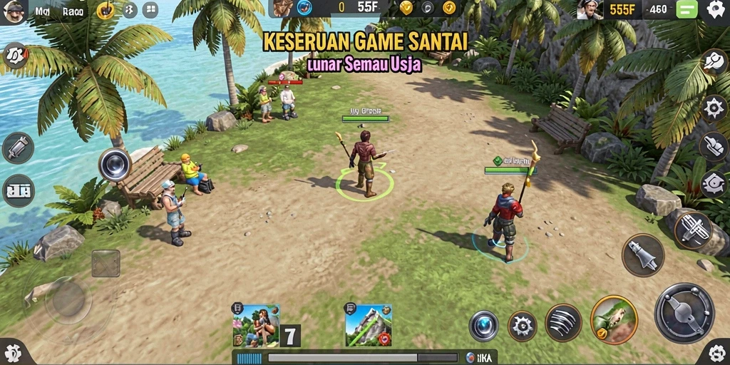 Screenshot gameplay 555F memperlihatkan tantangan menyenangkan dari genre Casual.