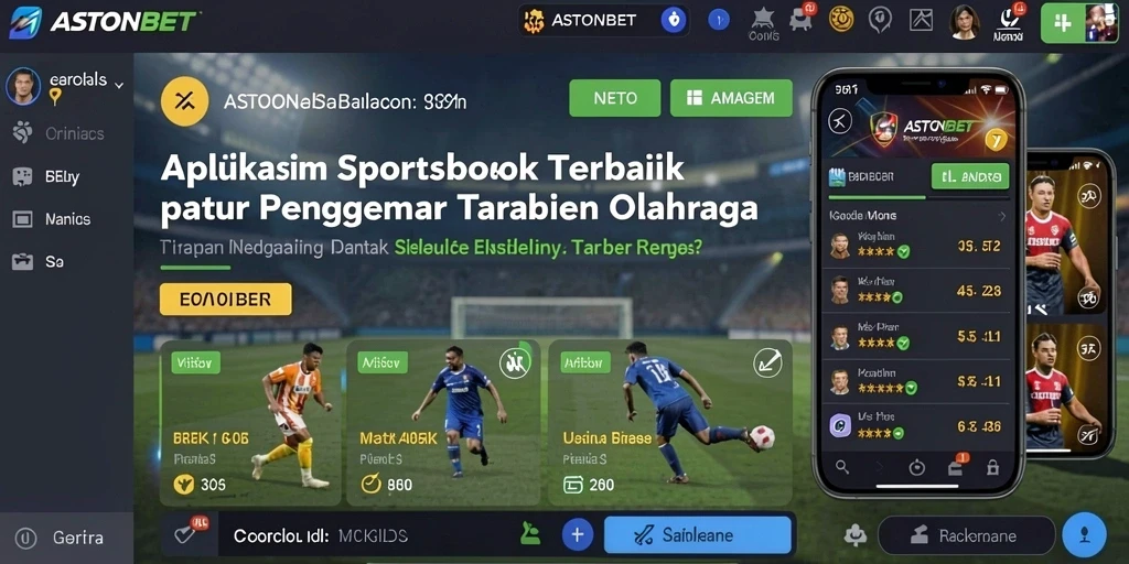 Tampilan menarik dalam aplikasi ASTONBET yang memudahkan taruhan olahraga.