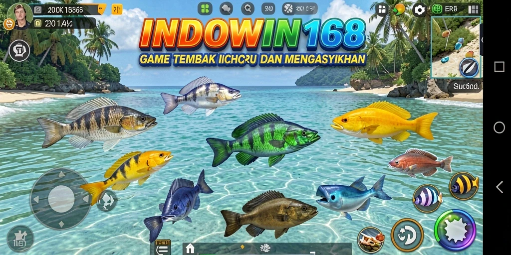 Tampilan gameplay menarik dari game Tembak Ikan INDOWIN168.