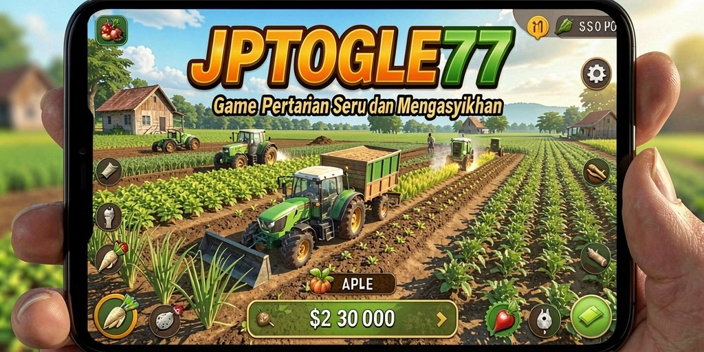 Tampilan gameplay menarik dari JPTOGEL77 yang menunjukkan pertanian yang aktif.