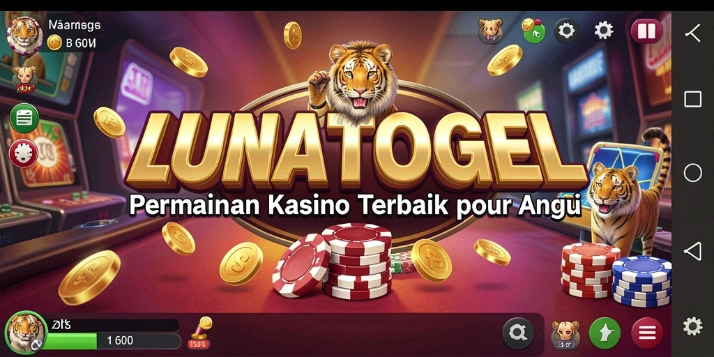 Tampilan gameplay seru di LUNATOGEL dengan berbagai pilihan permainan Kasino.