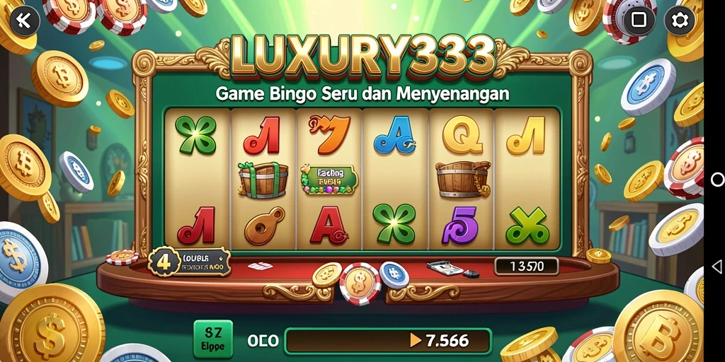 Screenshot gameplay LUXURY333 menampilkan suasana permainan Bingo yang seru.