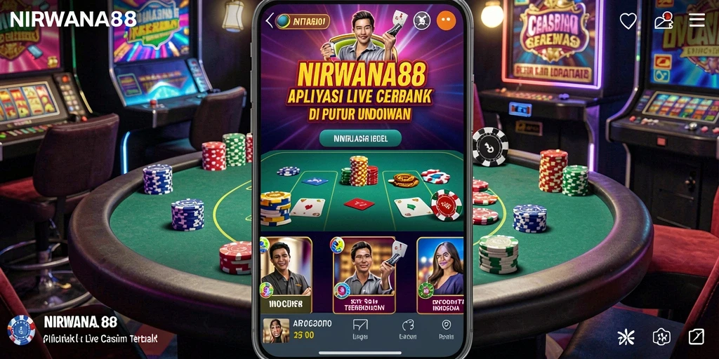 Tampilan gameplay NIRWANA88 dengan dealer langsung yang menarik.