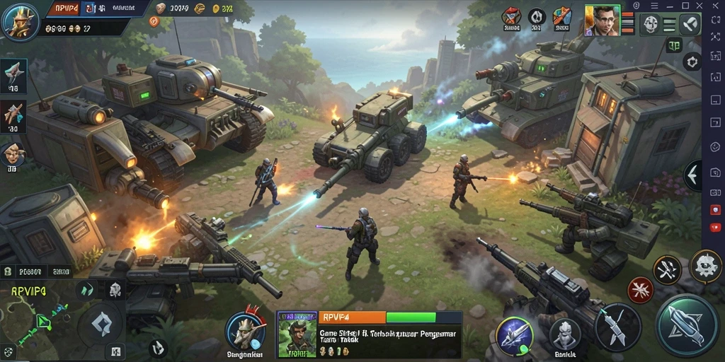 Tampilan gameplay RPVIP4 yang seru dan strategis.