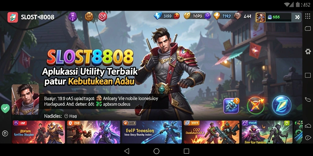 Tampilan antarmuka SLOST8808 yang sederhana dan fungsional.