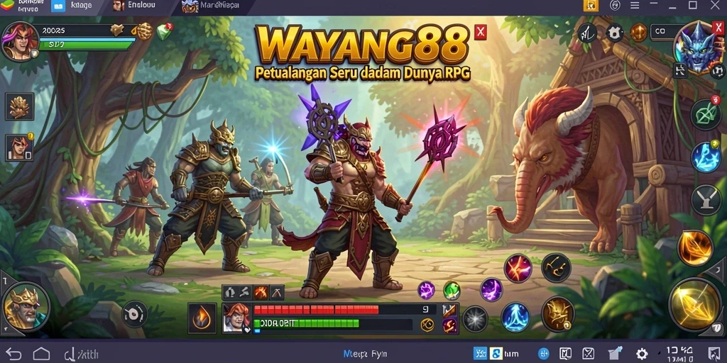 Tampilan gameplay seru dan grafis indah dalam WAYANG88.